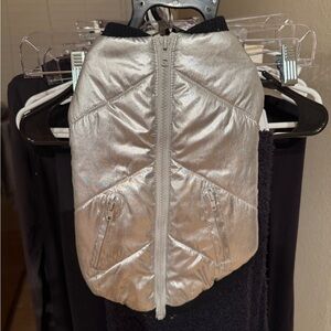 Dog Silver Puffer Jacket